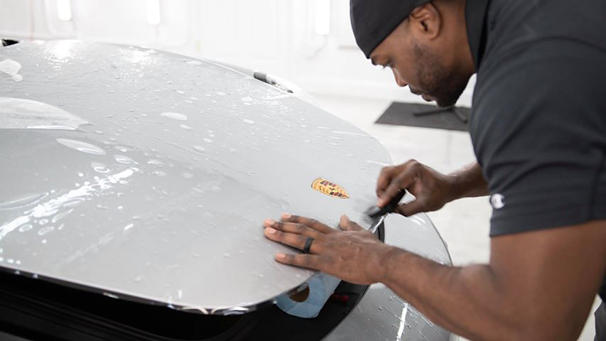 Porsche Turbo S Protective Film Installation